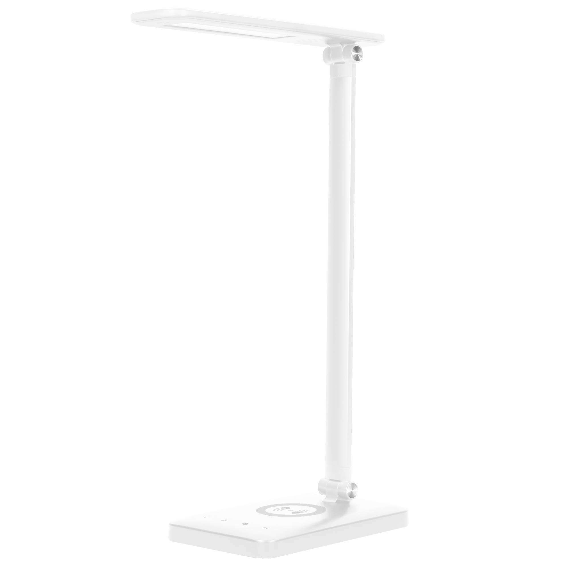 ORNO Wirle lampa biurkowa LED z ładowarką, regulacja jasności 3000 K / 4000 K / 6000 K (biała), 17,50 x 3 x 2,50 cm