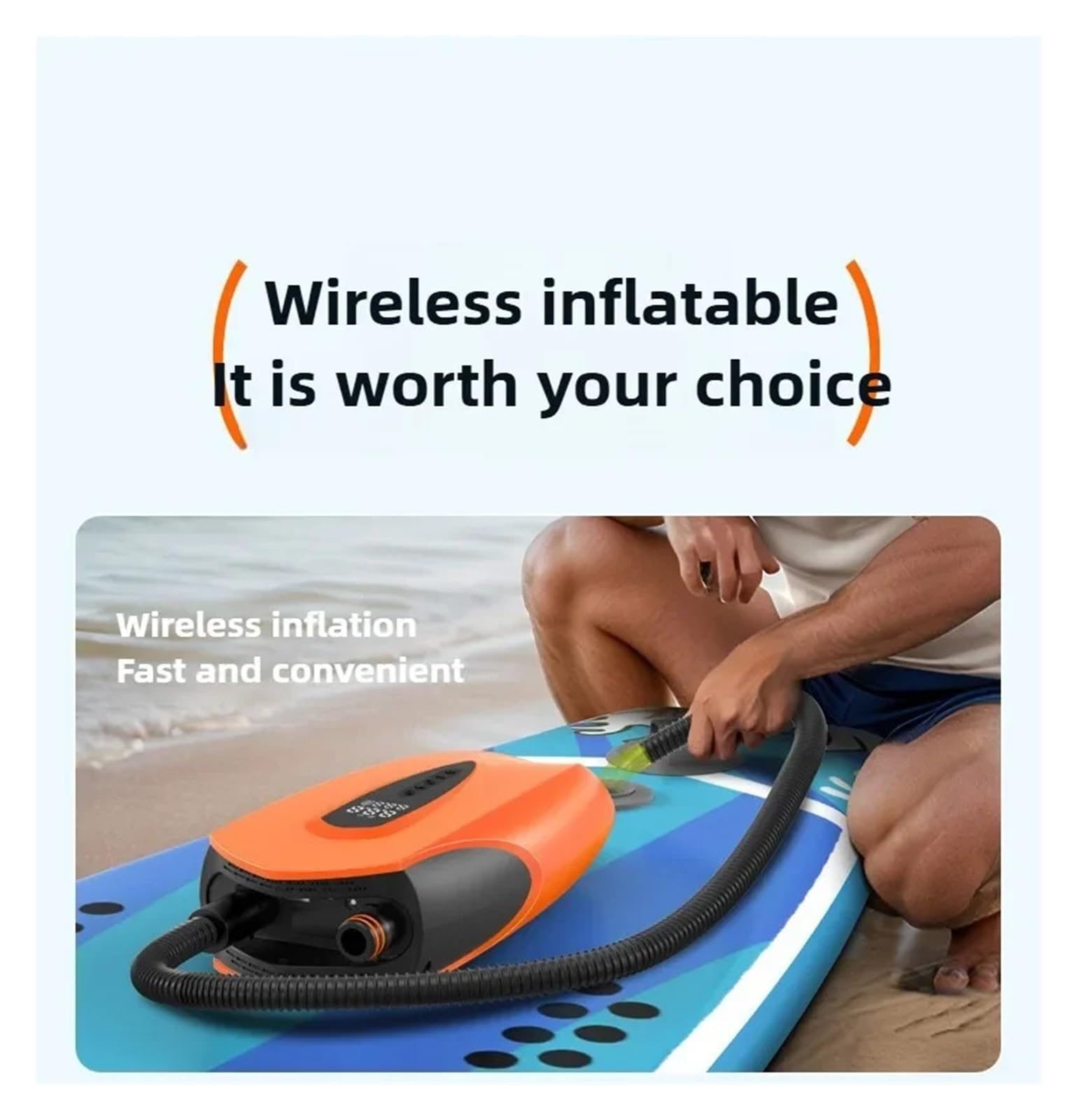 Amazon.co.jp: 空気入れ SUP電動ポンプ ポータブル 自動シャットオフ