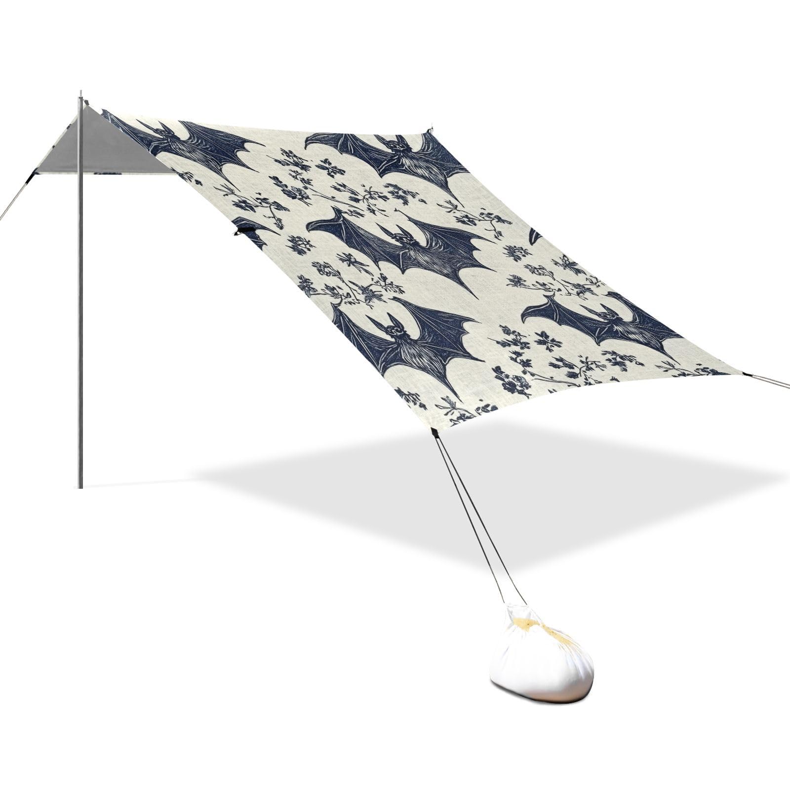 Amazon.com : zyrtty Tents Beach Tent with Sand Anchor, Goth Bats