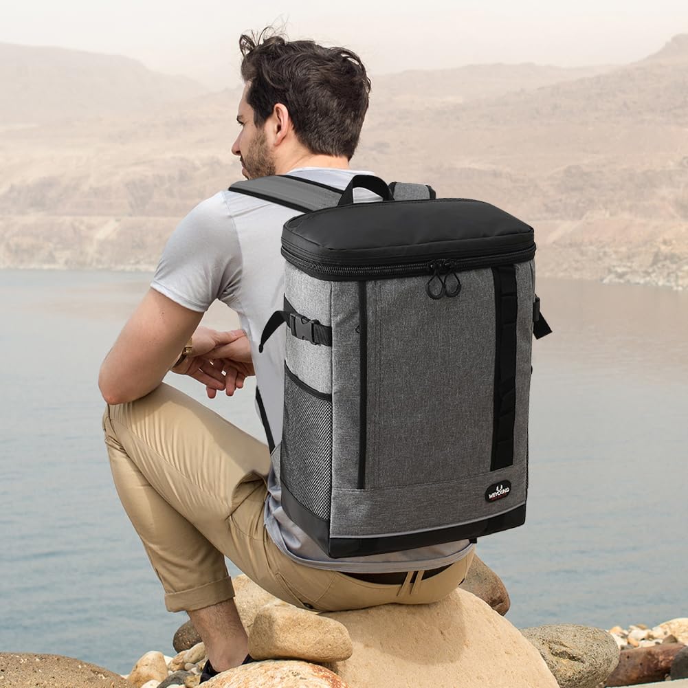 Zaino Termico Frigo 20L, Borsa Termica Porta Pranzo, Borsa Frigo,per Alimenti Mantenere Caldo o Freddo per Pic-nic,per Picnic Escursionismo Campeggio Barbecue Campeggio