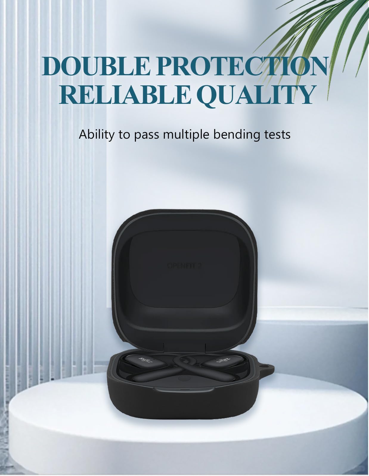 Case for SHOKZ OpenFit 2 Open-Ear Headphones, Soft Silicone Protective...