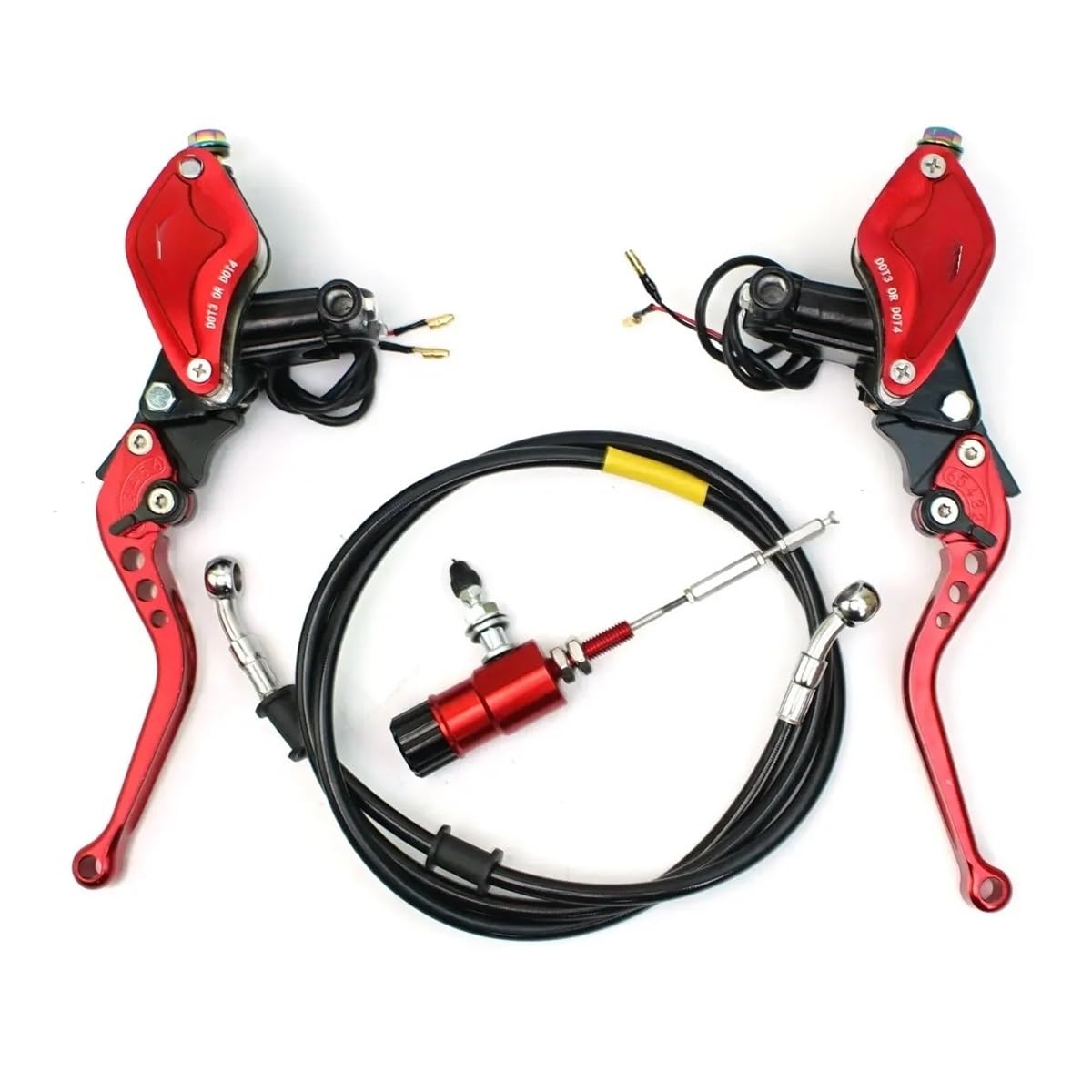 MLIOJU Motorcycle Clutch Lever 22mm Motorcycle Hydraulic Clutch Brake Master Cylinder Lever for Dirt Bike Sport Bike Scooter Motocross Off Road