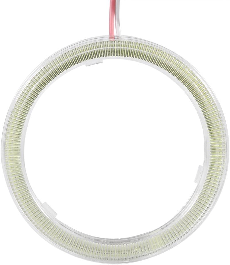1 Pair Car White LED , Keenso LED Headlight Halo Rings COB Lamp Light 12V for Motorcycle Car (60mm)