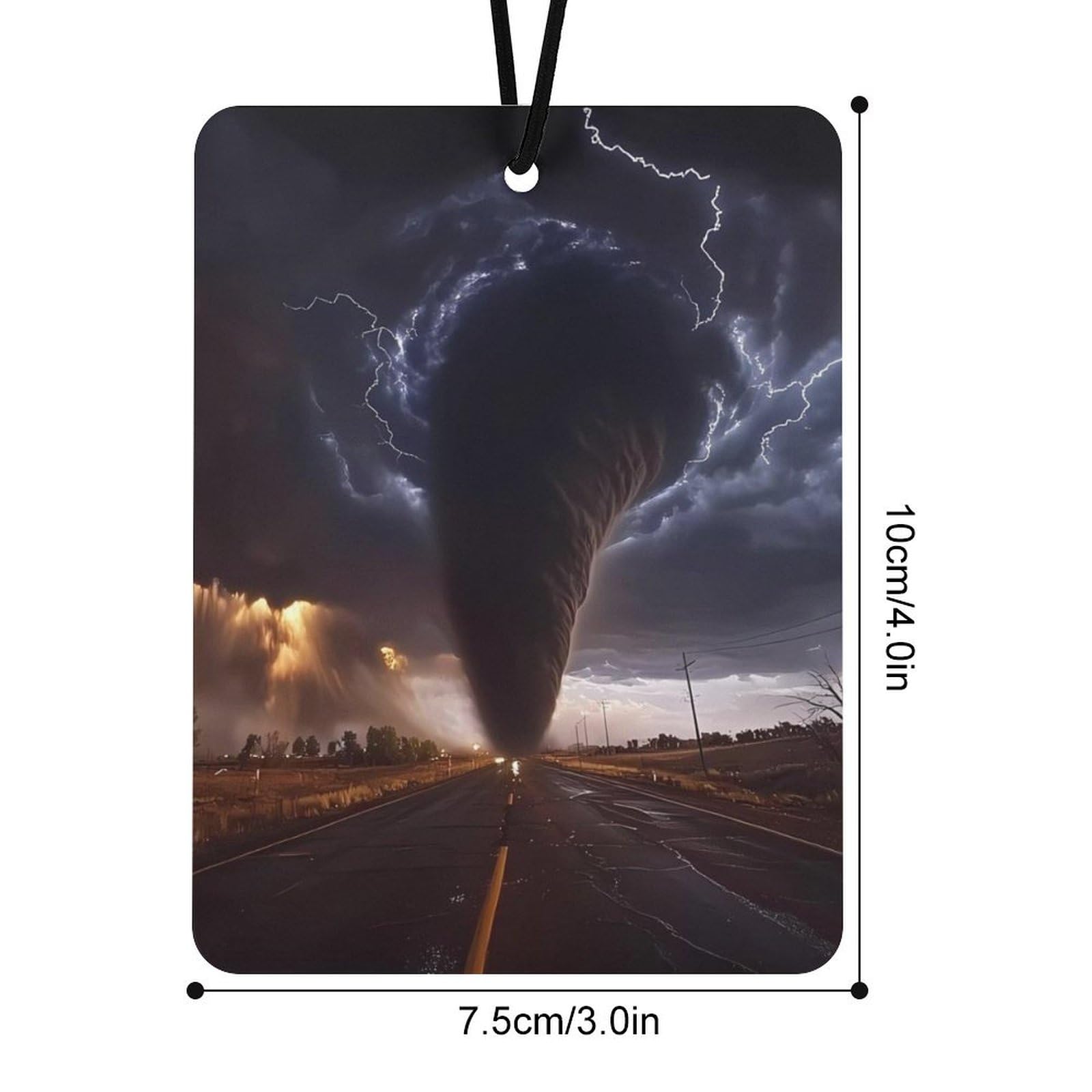 Tornado Car Air Freshener Hanging Aromatherapy Tablets for Car Accessories Square