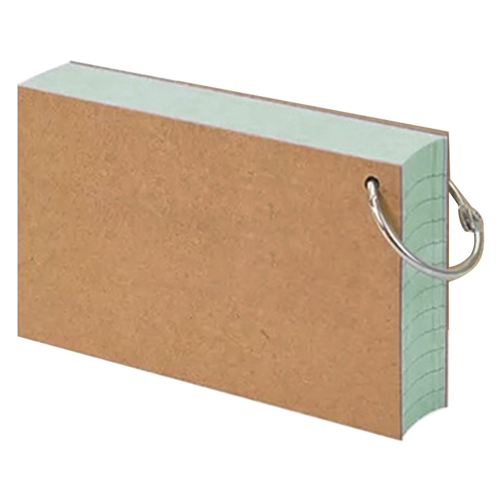 kiskick Index Cards,Study Cards,Colored Index Cards Flash Cards with Metal Ring Smooth Writing Thickened Paper No Ink Bleeding Notecards Ruled Study Cards for Office and School Light Green