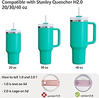 Vista 39 de Silicone Spill Stopper Set Compatible with Stanley Cup 2.0 30oz & 40oz with Straw Cover, Set of 4