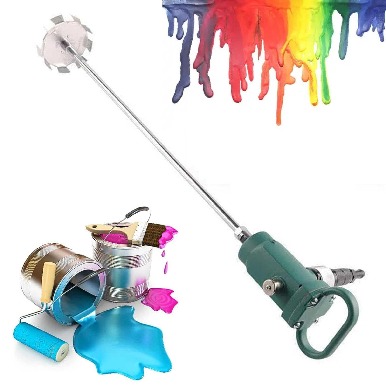 Mélangeur de peinture pneumatique portatif à air comprimé pour encre et vernis