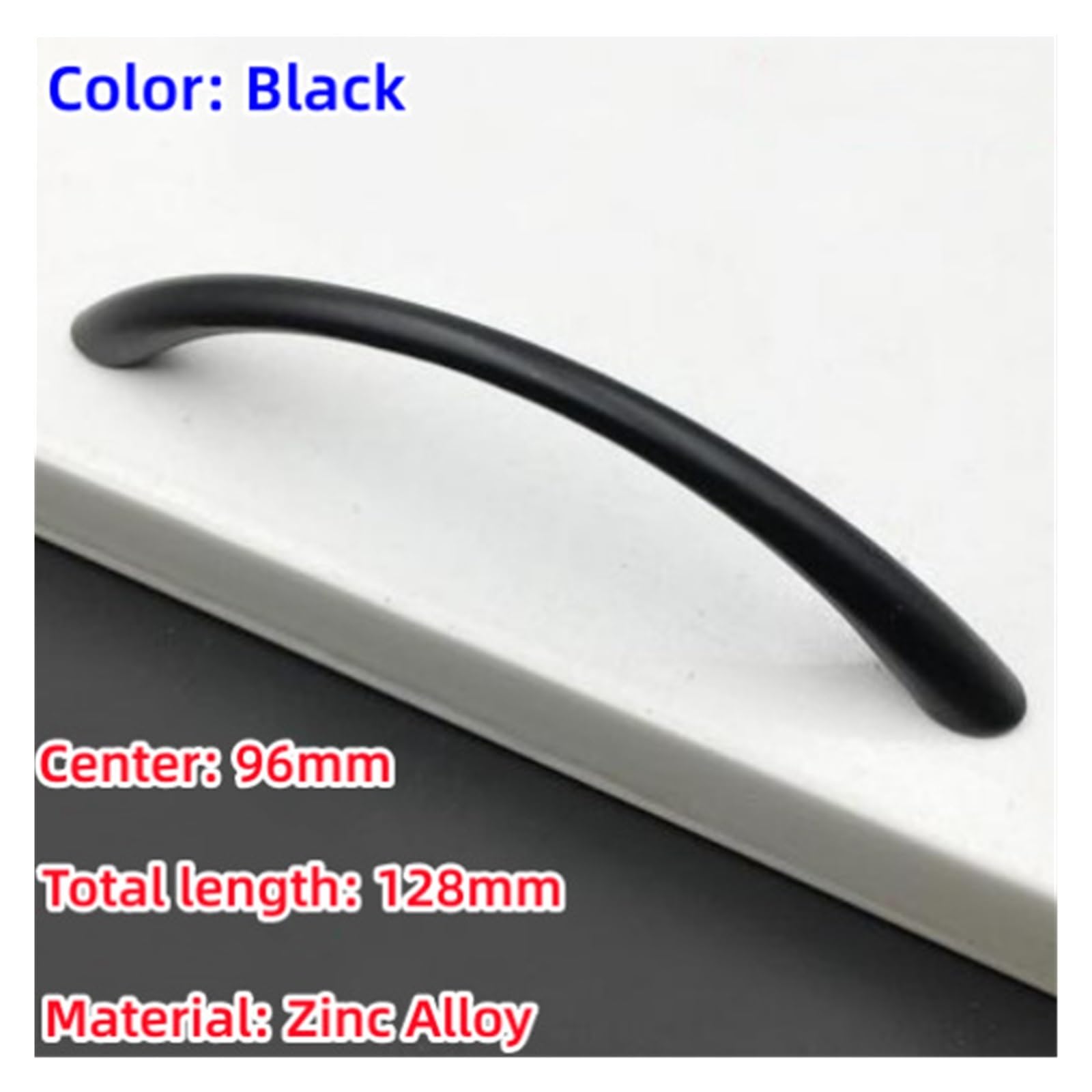 Maniglie per mobili da cucina 15 pezzi maniglie for ante di armadietti in lega zinco(Black-96)