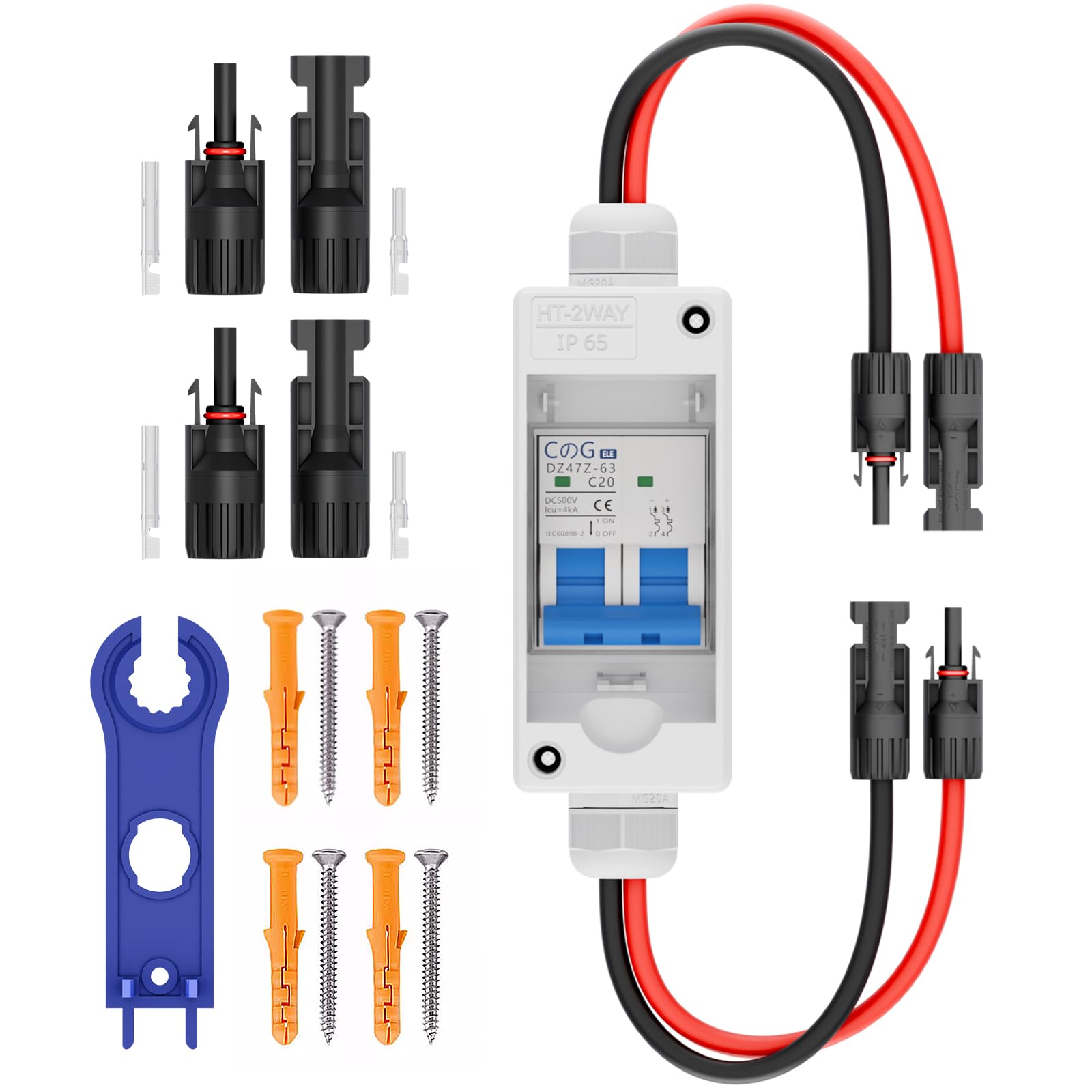 Photo 1 of CGELE 20 Amp DC 500V Solar Panel Disconnect Switch