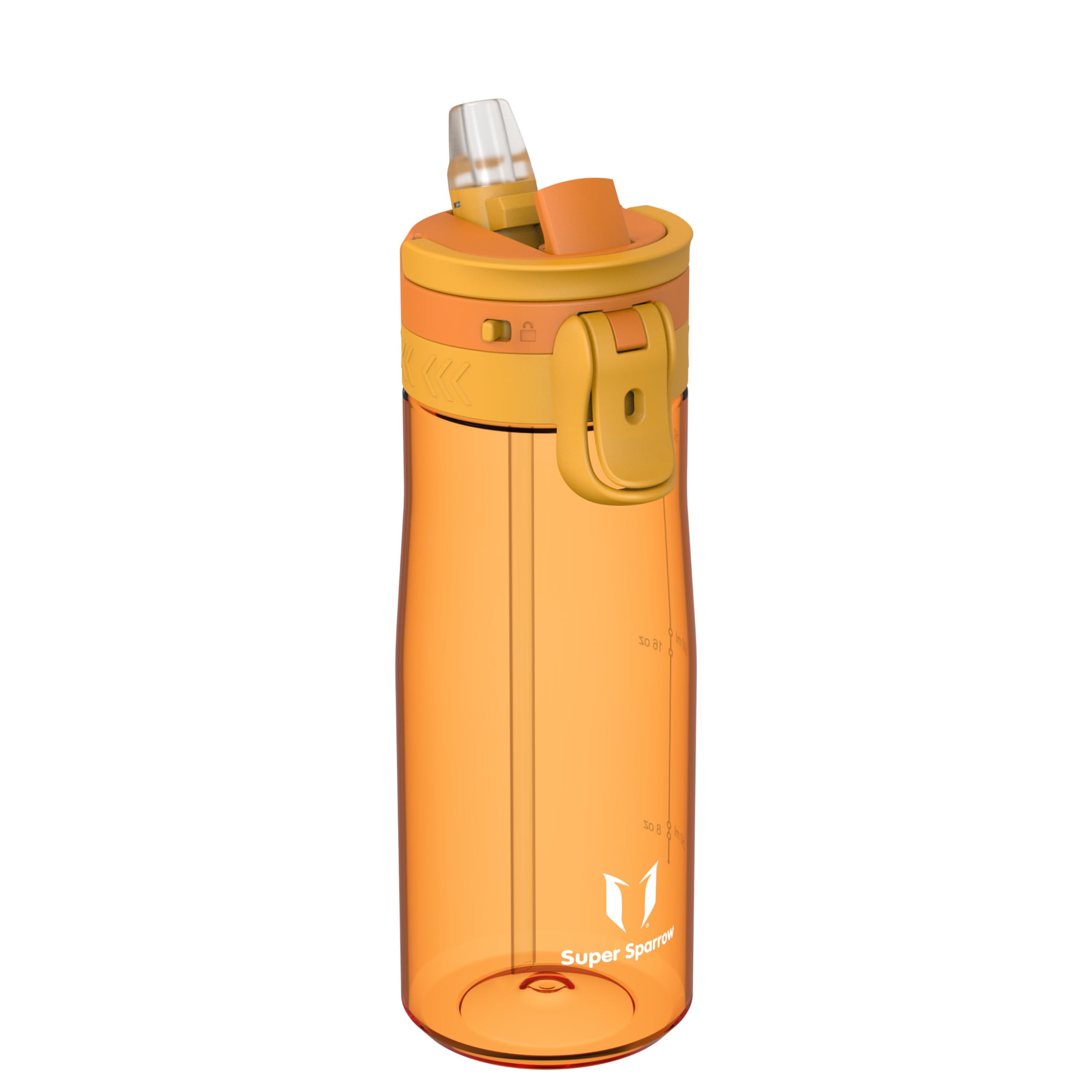 Sparrow Borraccia - 500ml, 750ml, 1L - TouchFlow Bottiglia Senza BPA - Senza Perdite Borraccia Cannuccia - Borracce Sportiva Flusso Rapido Con Un Clic per Scuola, All'aperto