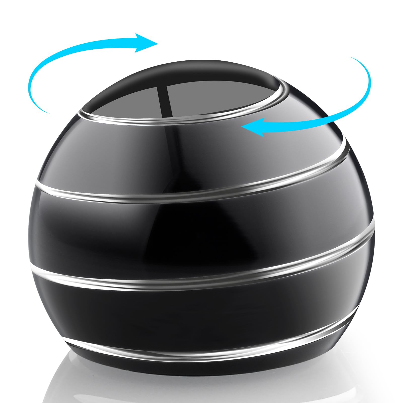 Kinetic Desk Toy, Desk Ball for Stress Relief, Hypnotic Spinning Fidget Optical Illusion Ball, Office Desk Spinning Metal Toys for All Age, Gift for Men Woman Boy Girl (40mm Black)