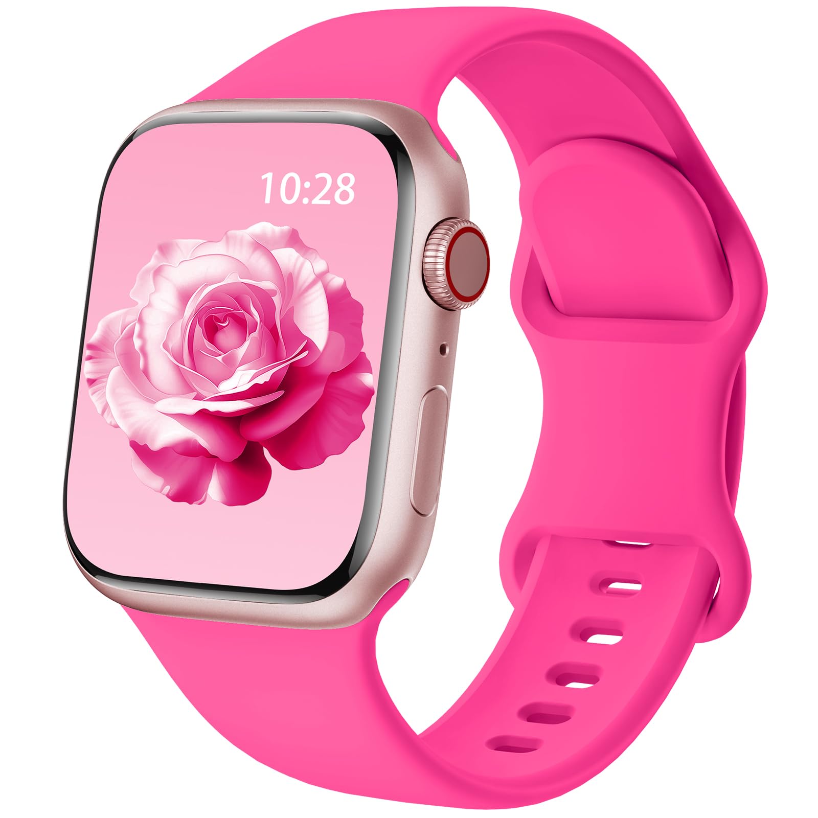 Patented Upgraded Silicone Strap Compatible with Apple Watch Straps 38mm 40mm 41mm 42mm(Series 10) for Women Men,Soft and Breathable Sport Watch Bands for iWatch Series 10 9 8 7 6 5 4 3 2 1 SE — view 32