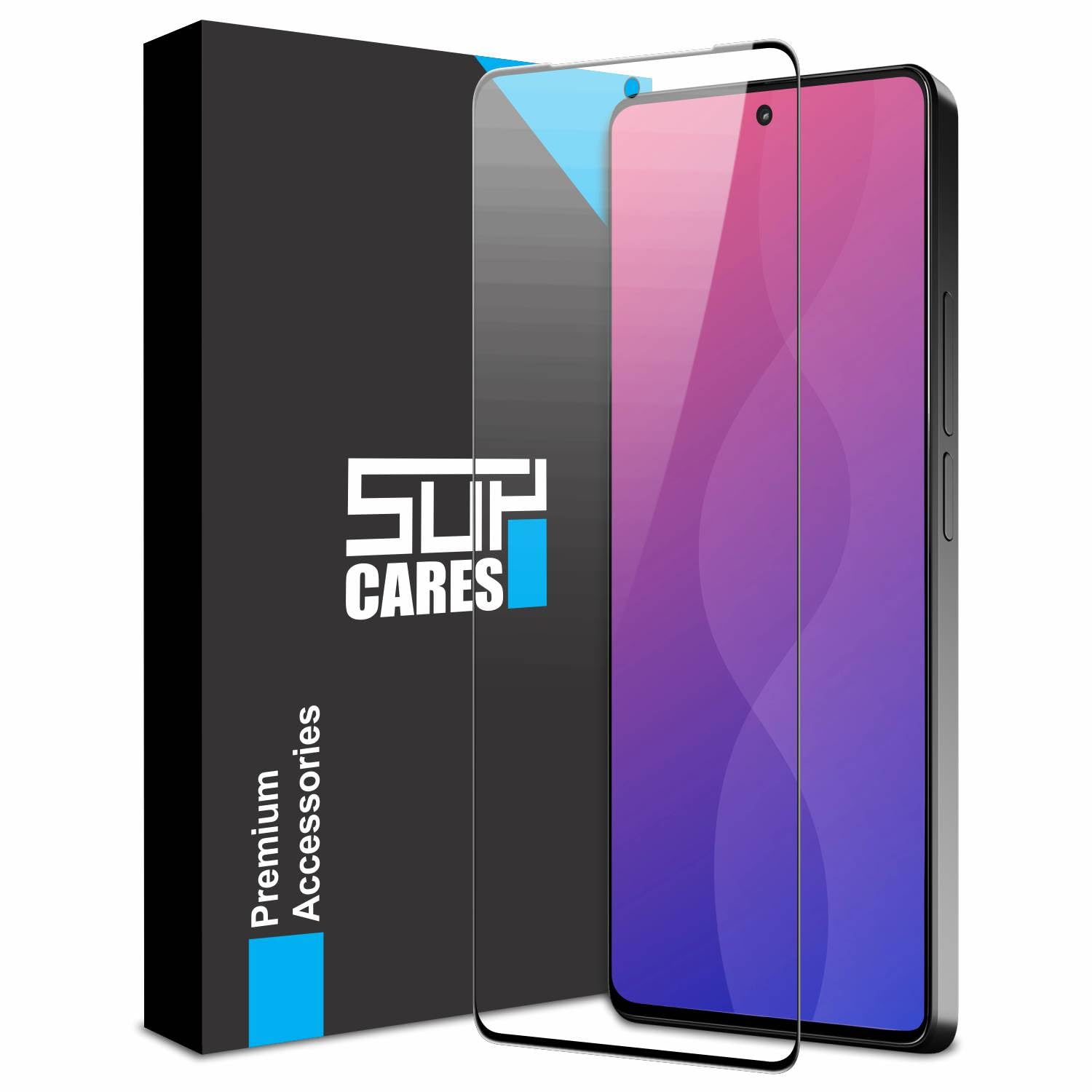 SupCares Tempered Glass for Redmi Note 13, Redmi Note 13 Pro and Poco X6 Neo (6.67 Inch) With Installation Kit | Military-Grade Gorilla Screen Protector | Edge to Edge Coverage | Black-image-20
