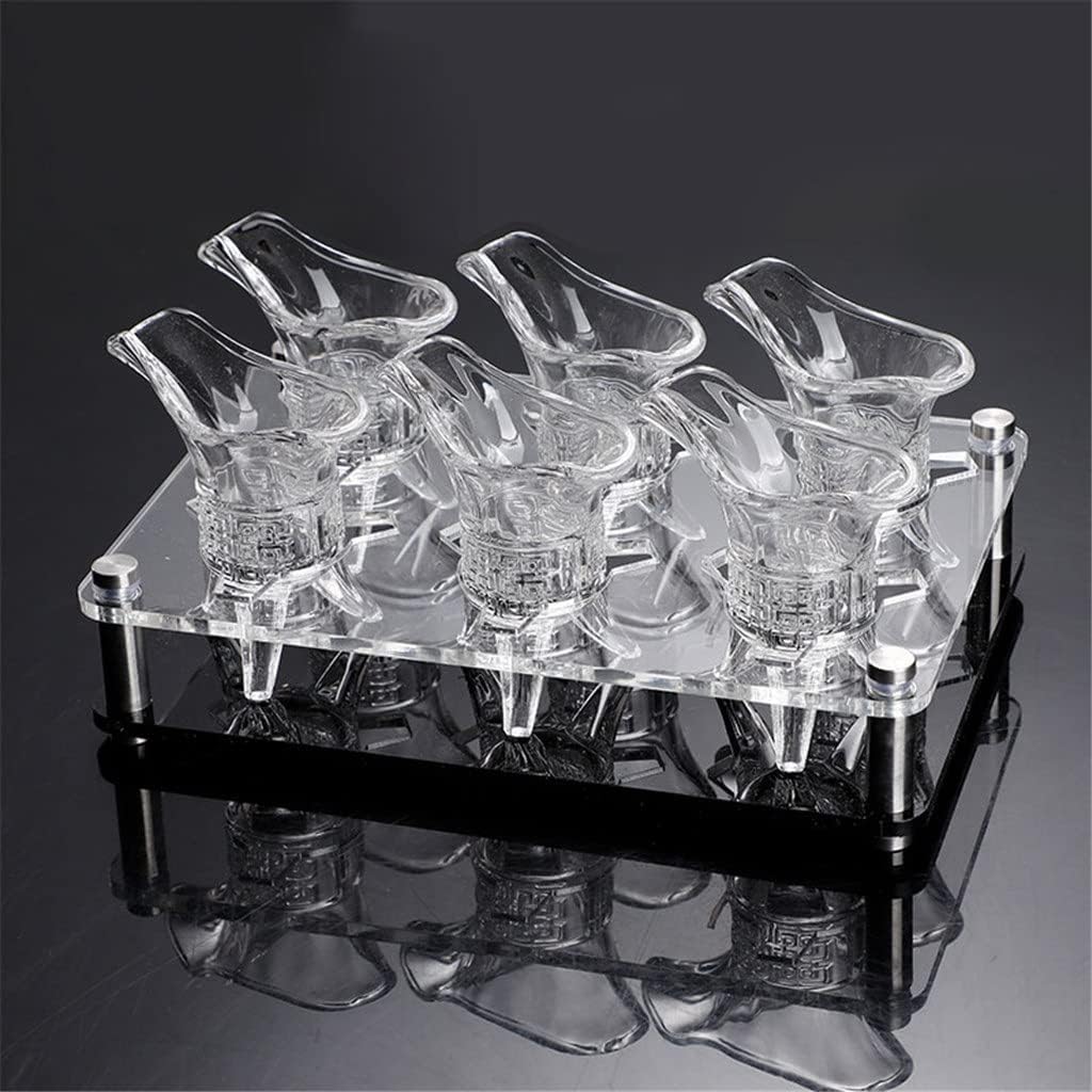 Chinese Antique Emperors Glass Wine Glass Set Home Transparent Glass Shot(Small)