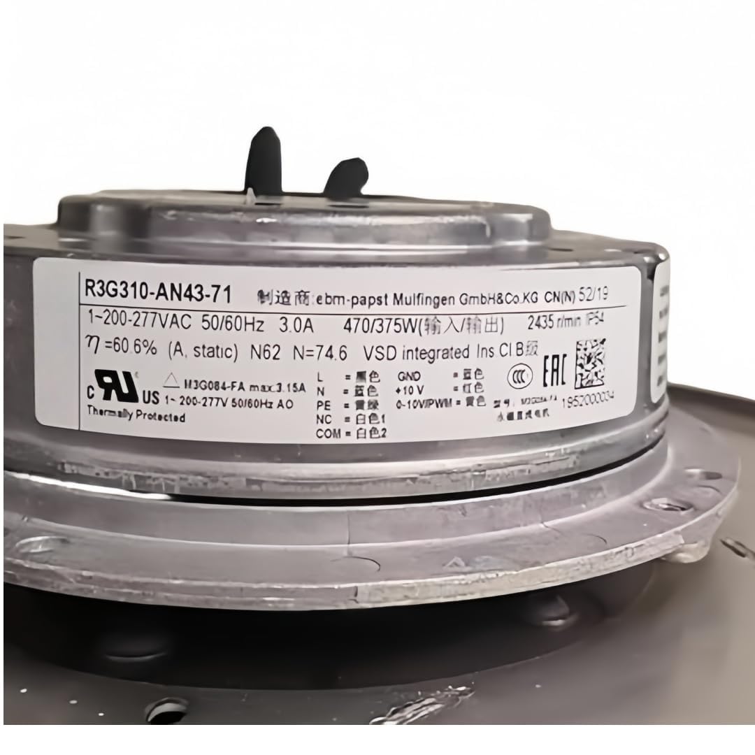 PEQYUACTE R3G310-AN43-71 230V 3.0A 470/375W 2435RPM Cooling Fan 310mm