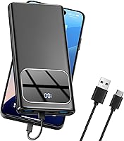 Rolosar 10000mAh Slim Power Bank PD 15W Fast Charging USB-C Portable Charger for iPhone 16/15 Samsung S23 S22 Android - Airline Approved