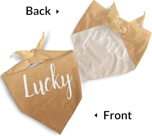 Miniatura 8 de ZAACUSTOM Bandana personalizada para perro con nombre de poliéster, bandana personalizada para perro, triángulo, bufanda personalizada para mascotas