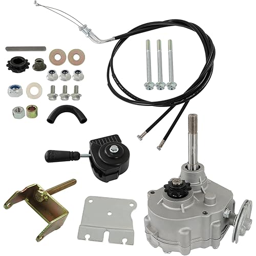 Go Kart Forward Reverse Gear Box Kit Replacement for 2HP-13HP Engine 30 Series 2300rpm Torque Converter 35 Chain 12T and 40/41 Chain 10T Go Karts Accessories 212cc