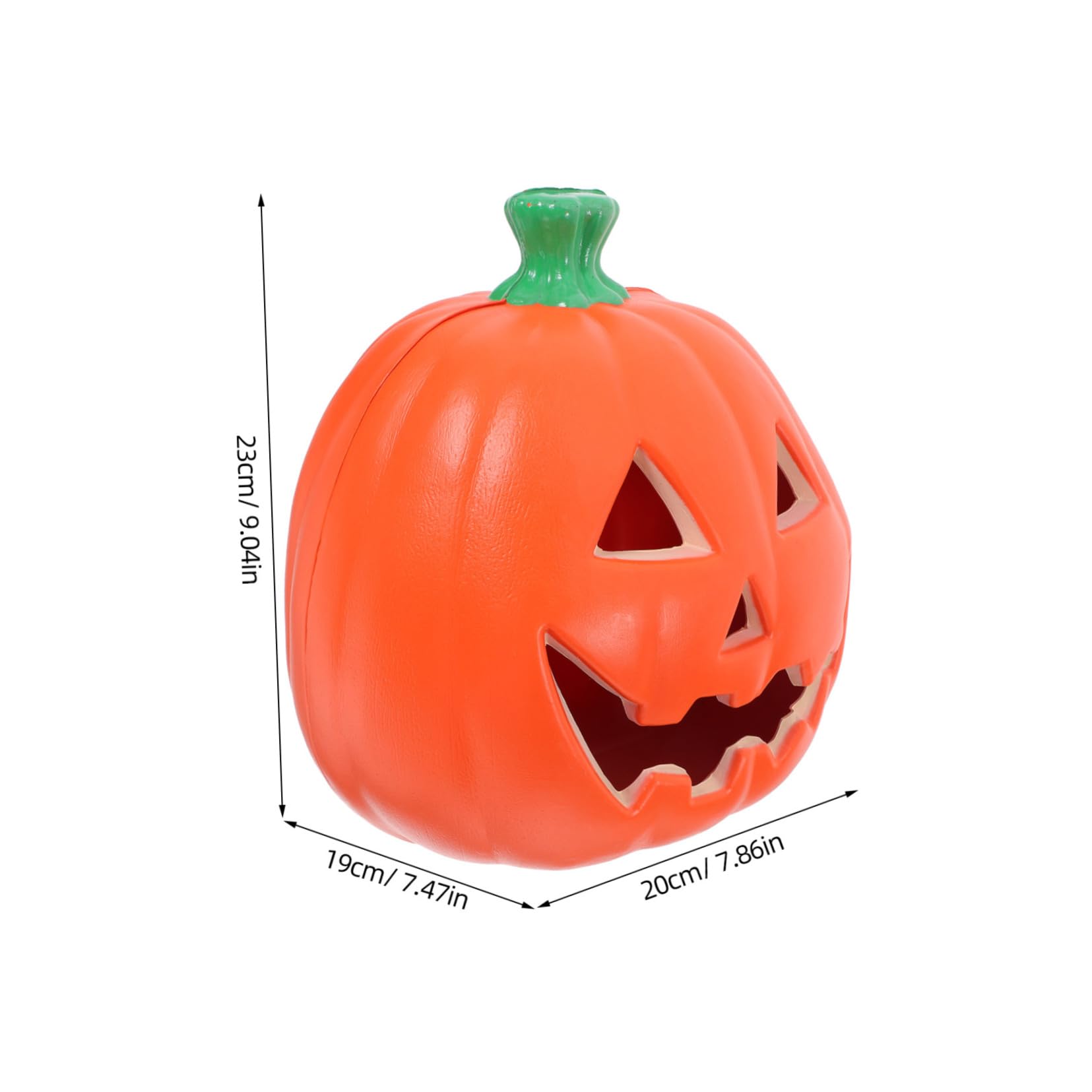 Ciieeo Halloween Pumpkin Lantern Light Plastic Statue Battery Operated Decorative Lantern for Indoor Outdoor Use Classic Halloween Aesthetic for Home