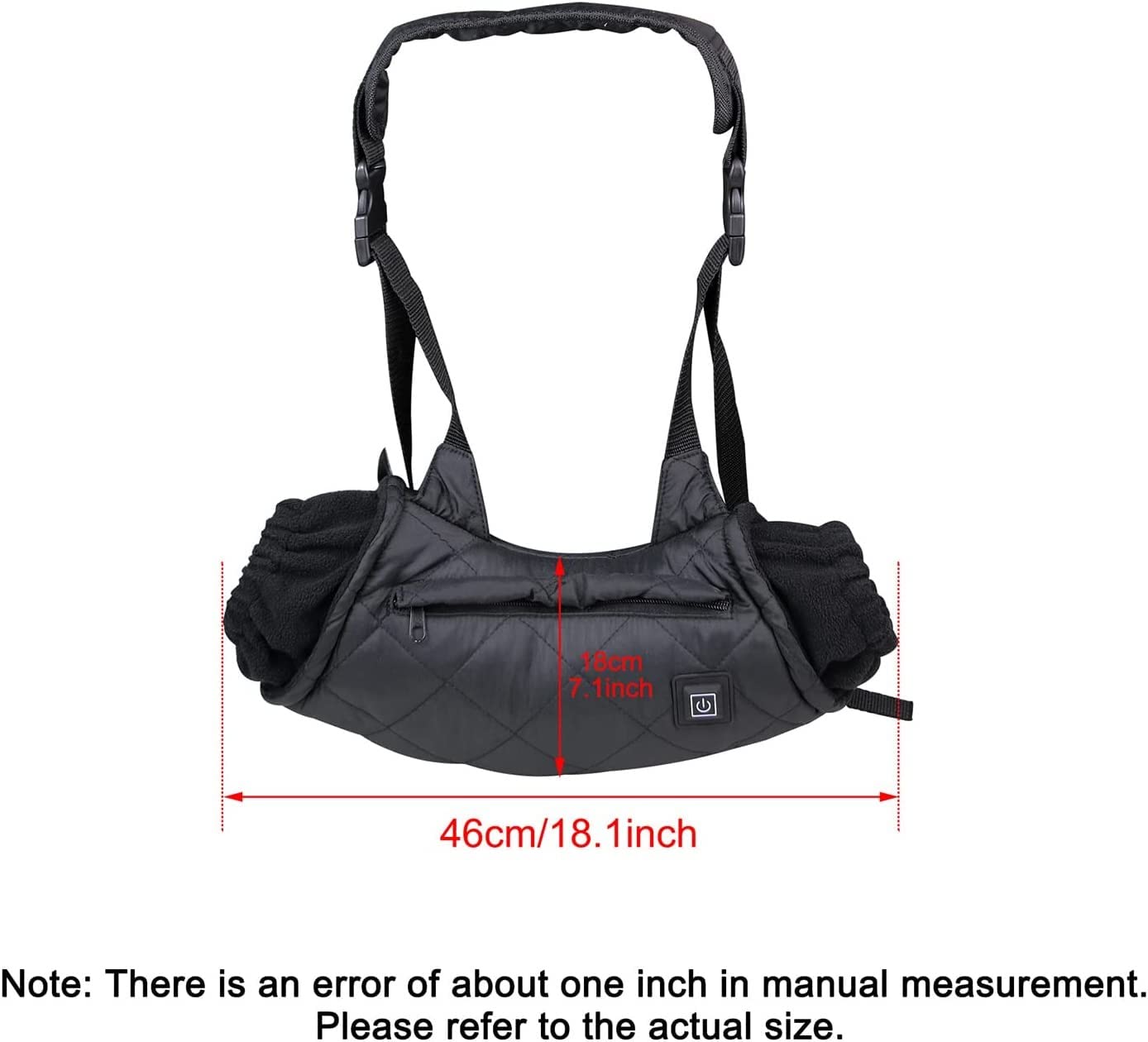 Pochette chauffe-mains de chasse, pochette chauffante étanche rechargeable avec 3 modes de chaleur, pochette chauffante électrique rapide pour la chasse en plein air, le camping, le football C