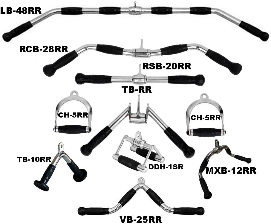 Ader Home Gym Machine Attachments- Set of 10, w/ 10 Free Snap Links