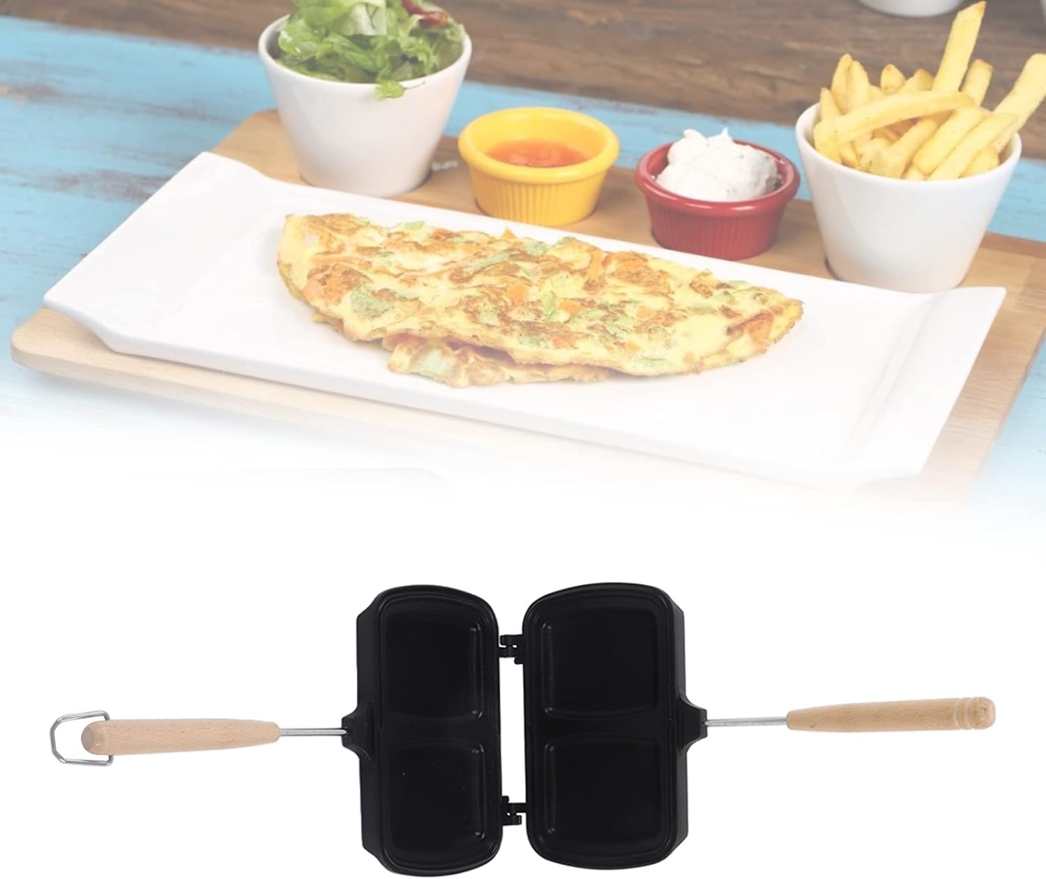 BigKing Sandwich Toastie Maker, Sandwich Pan Double Sided Frying Pan