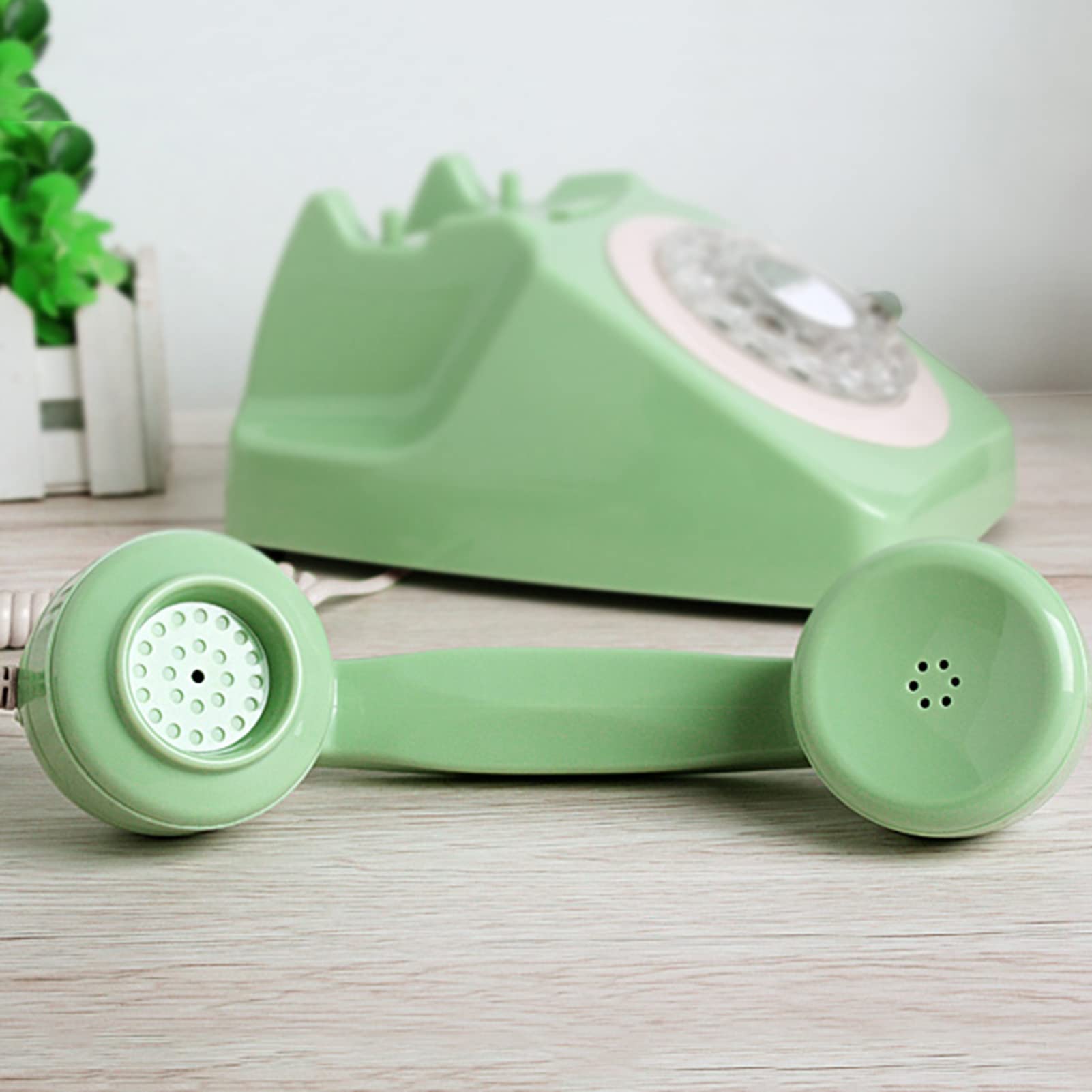 Amazon.co.jp: レトロ回転式ダイヤル電話、昔ながらの固定電話