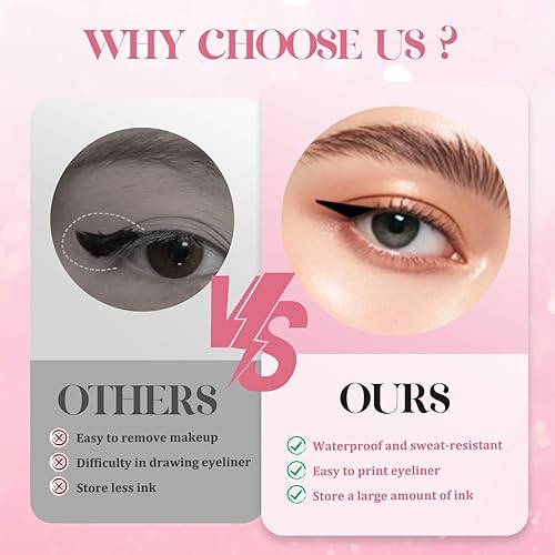 Miniatura 4 de Sello delineador de ojos plegable, juego de delineadores de ojos de gel de una pieza para alas perfectas, delineadores de ojos a prueba de manchas