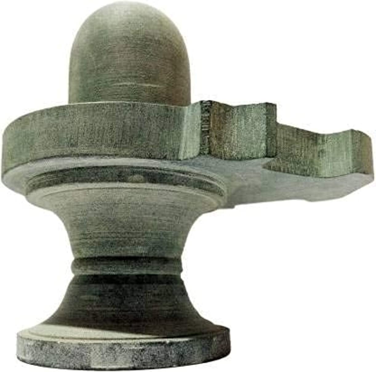 athizay Stone Shivling Statue - Grey - 10 cm