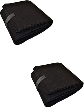 CFS Pack of 2, Universal Carbon Pre-Filter Compatible with Hunter QuietFlo 16" x 48" Models Fresh and Filtered Air for Indoor, Home Filtration Charcoal Air Filter Sheet Black