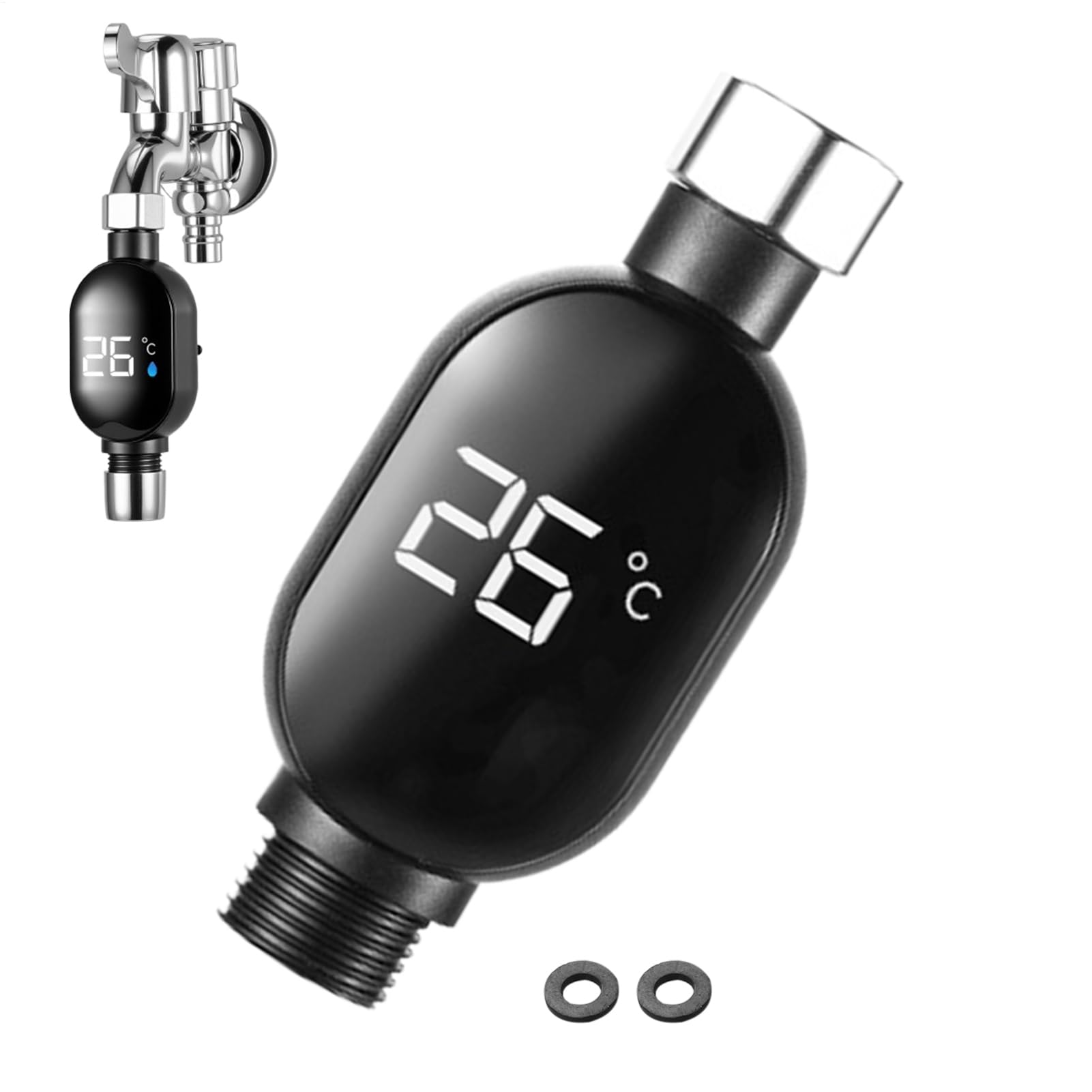 Duschwasser Temperatursensor | Sofort Ablesbare Baby Badewasser Temperatur Anzeige - Wasserdichtes Badezimmer Zubehör Für Haushalt Wohnung Hotel