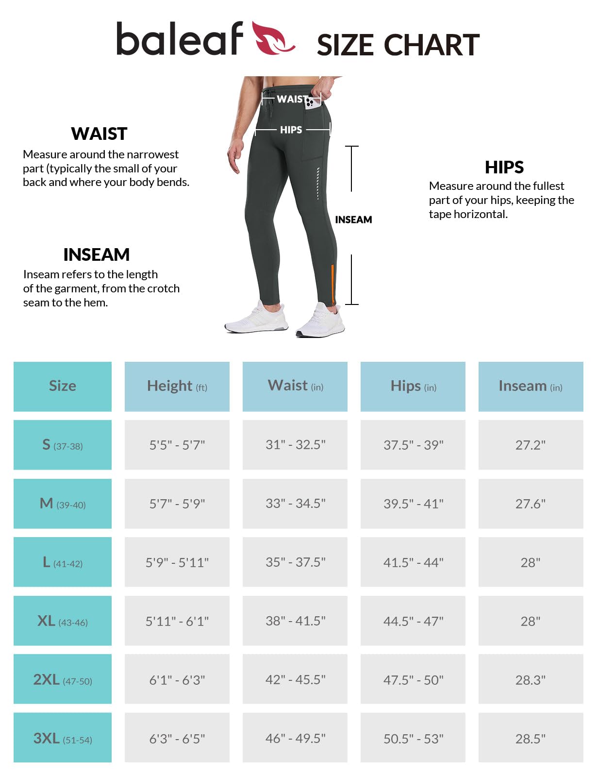 BALEAF Legging thermique pour homme avec poches zippées - Doublure polaire - Pour cyclisme, gym, randonnée, ski, gris, XXL