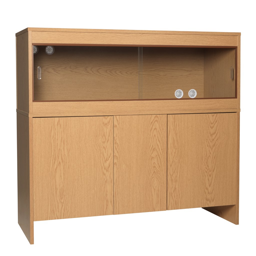 HabiStat - Oak Cabinet - L91 x D61 x H66cm (36 x 24 x 26") - Simple Set Up - Vivarium Accessories - Safely Store Reptile Essentials - Durable Design - Suitable For Vivariums — view 5