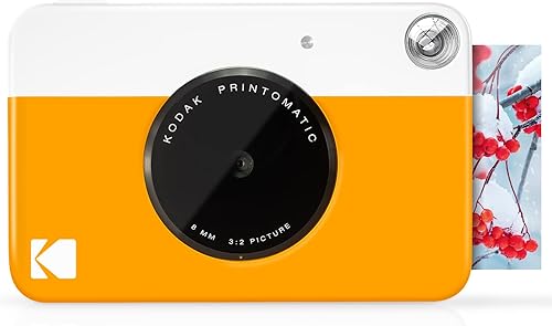 Miniatura 2 de Kodak Printomatic Cámara digital de impresión instantánea (amarillo) y cámara digital Printomatic de impresión instantánea (azul) Imprime recuerdos