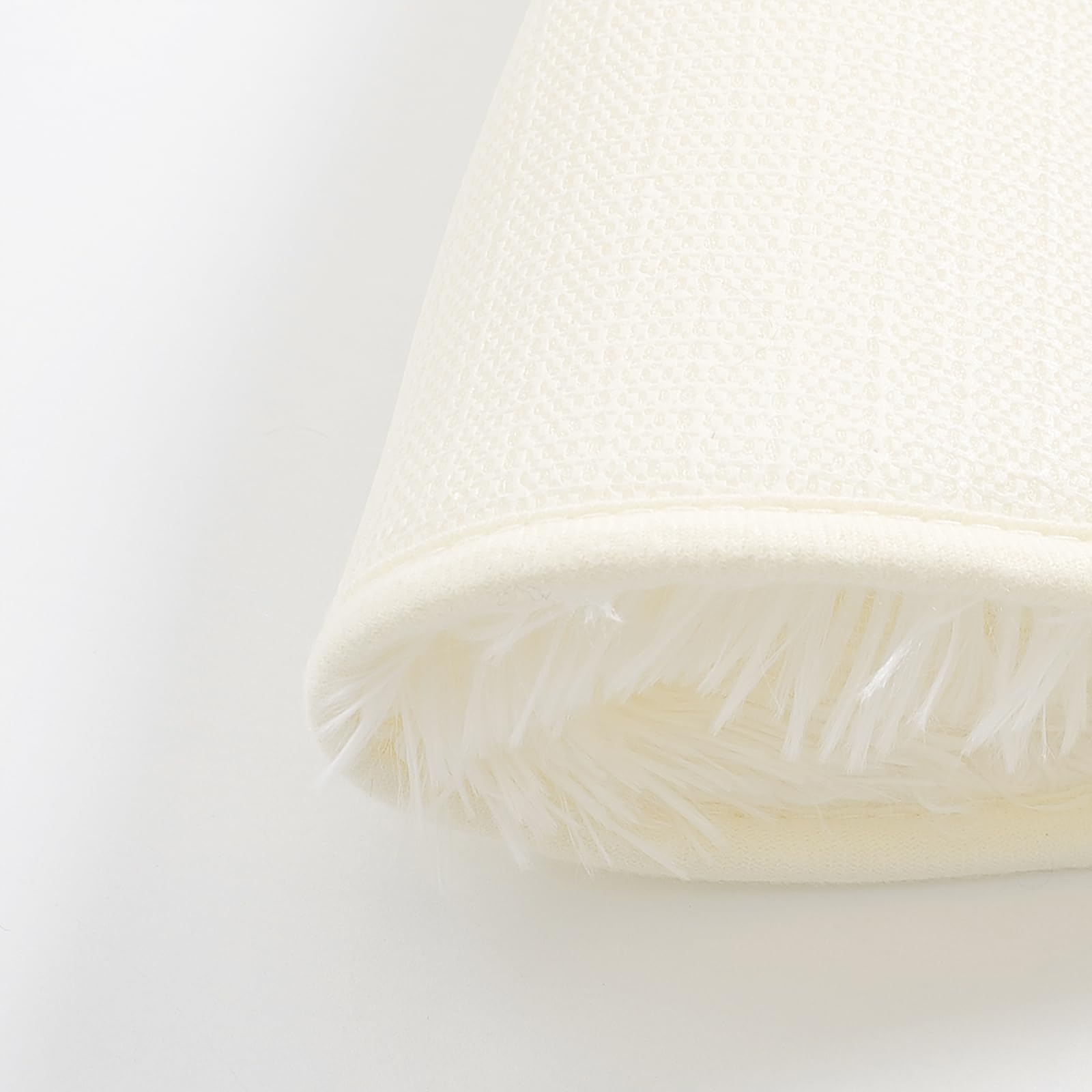 DALINA Textil Alfombra Decorativa de Pelo Largo Extra Suave -Alfombra Antideslizante para Salón Dormitorio Circular (Crudo, Diámetro 120CM)
