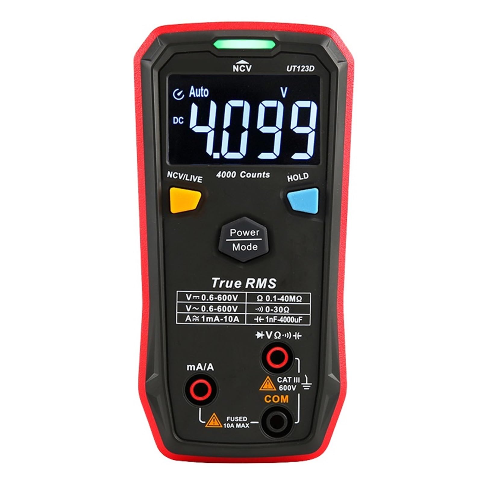 Multímetro Digital Inteligente True EBTN Pantalla DC AC Voltaje Corriente Probador Medidor De Capacitancia Instrumentos Medición Lectura Rápida Precisa Sencilla