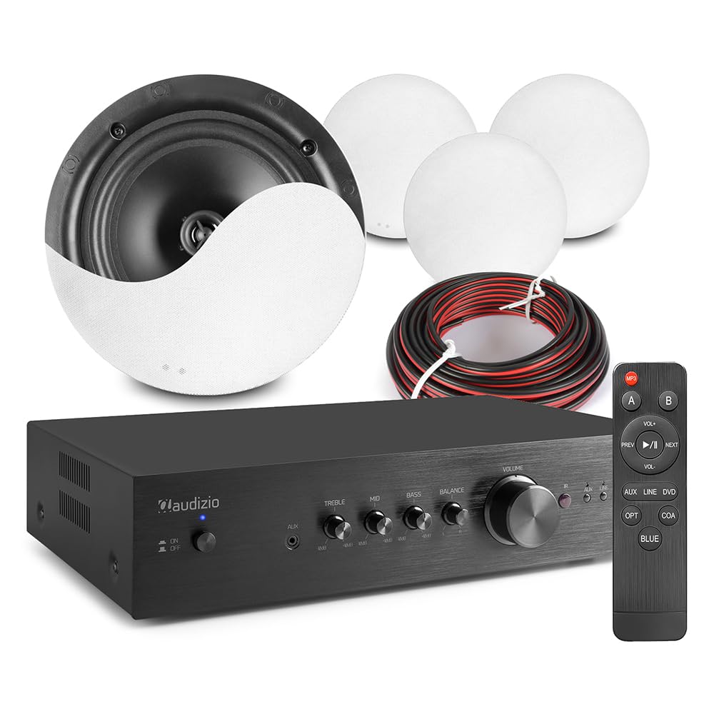 Power Dynamics NCSS8 plafond speaker - low profile - 40W - Wit | Audio Installaties