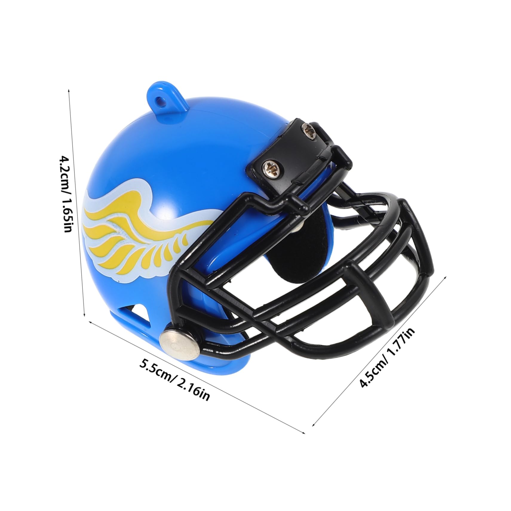 Abaodam Mini Football Helmet Keychain Realistic Sports Souvenir for Collectors and Enthusiasts Detailed Miniature Hockey Helmet Model Display Keepsake