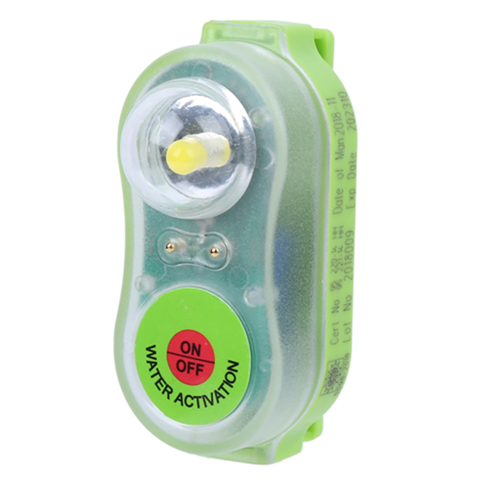 RiToEasysports JHYD I LED-Lithium-Rettungswestenleuchte, Selbstleuchtendes Survivor-Locator-Licht für die Überlebensweste „Mann über Bord“.