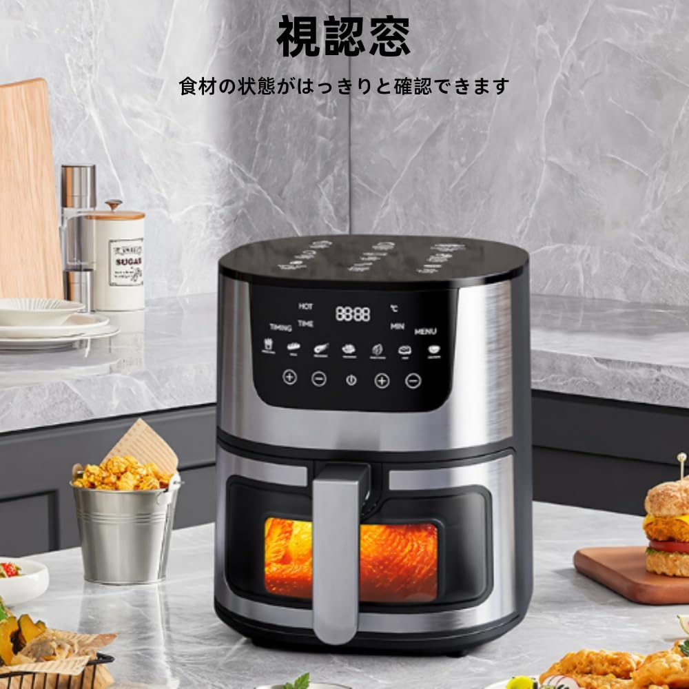 Amazon.co.jp: Gwknノンフライヤー 日本製 7/10L大容量 360°可視窓搭載