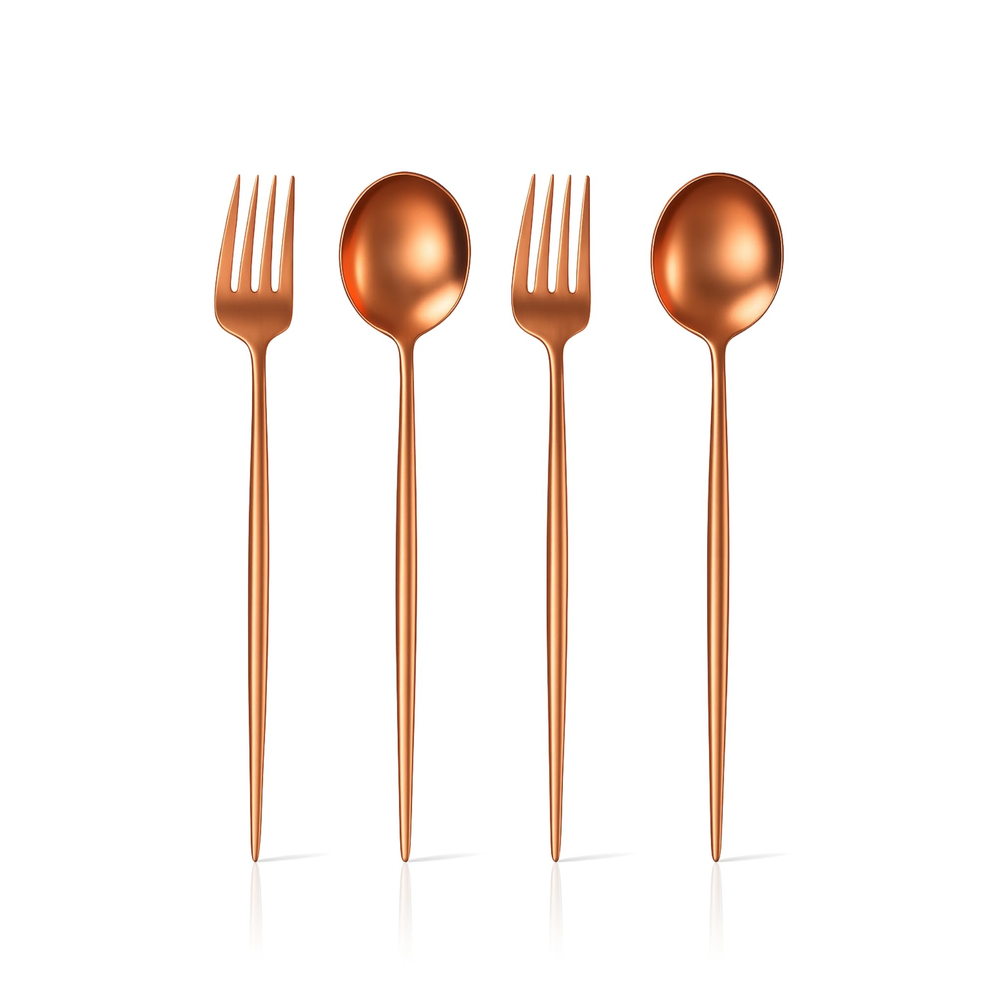 Korean Flatware Set - 4 Piece Stainless Steel -27