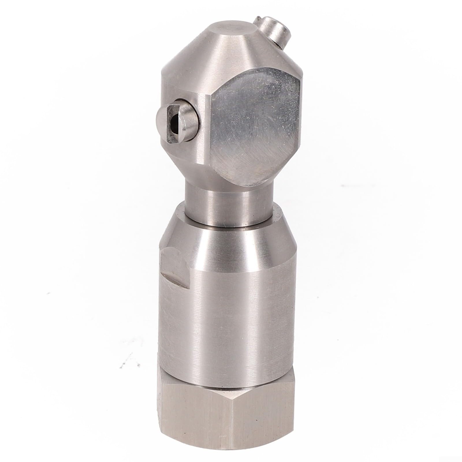 Ugello di lavaggio del serbatoio rotante a 360°, getto spray ad alta pressione in acciaio inox per la pulizia di olio, tubazioni e bottiglie di lattine interne (1/2")