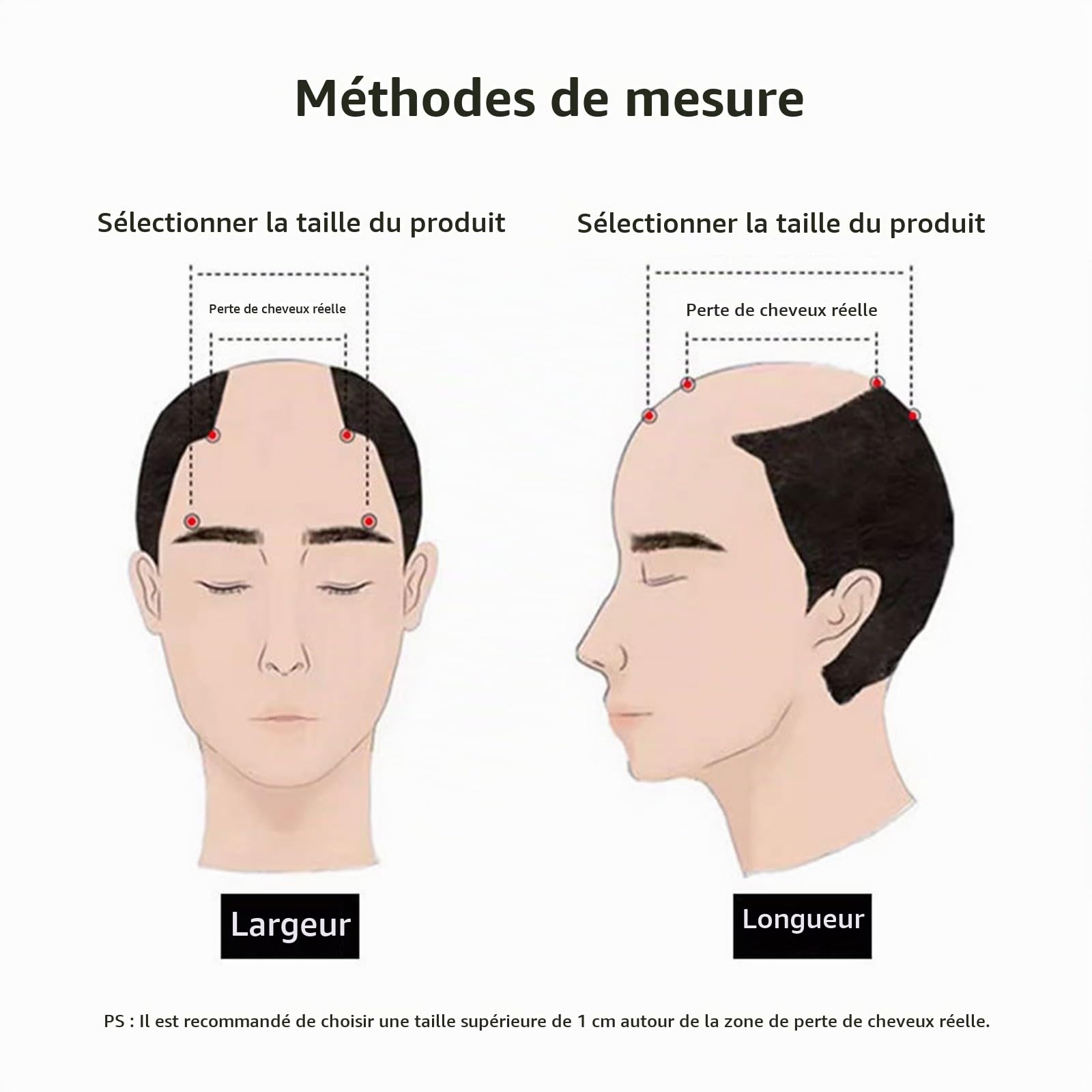 Toupet Pour Hommes,Perruque Courte Noire Naturelle Pour Hommes,SystèMes De Remplacement De Postiche En Cheveux Humains VéRitables Avec Clip Pour Homme,Usage Quotidien(A Style,16x18cm)