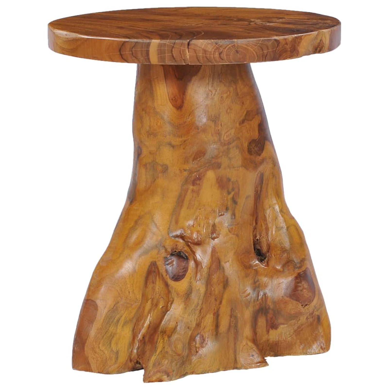 Homgoday Table basse 40 x 40 cm en bois de teck massif, table d'appoint, table d'appoint pour salon, salle de réception d'invités, chambre à coucher et mobilier de bureau