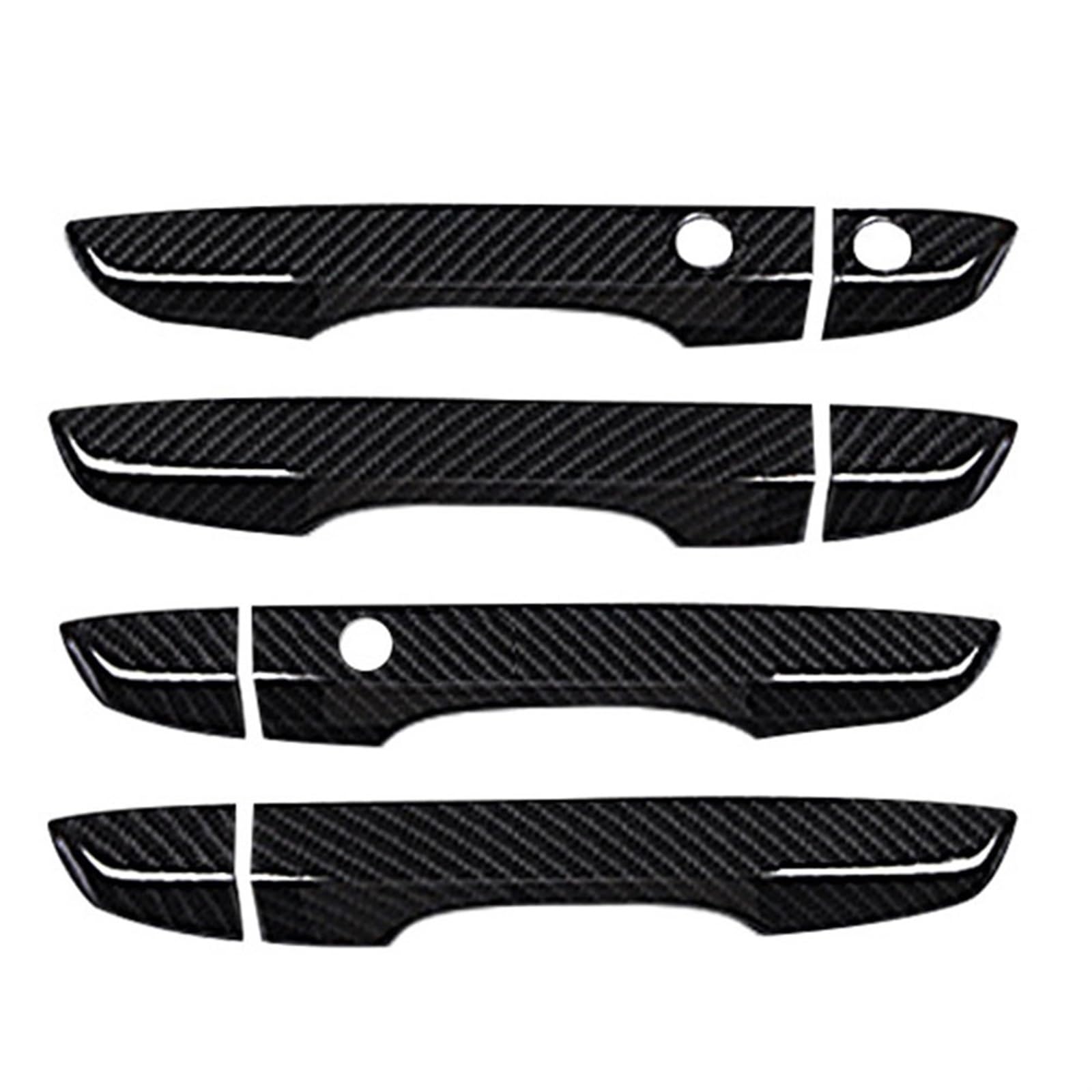 Hguvsjd Cabon Fiber Car Exterior Door Handles For Civic 10Th 2016 2017 2018 2019 Car Decor 4Pcs Door Handle Covers With Keyless Entry Exterior Door Handles Covers(Cabon Fiber)
