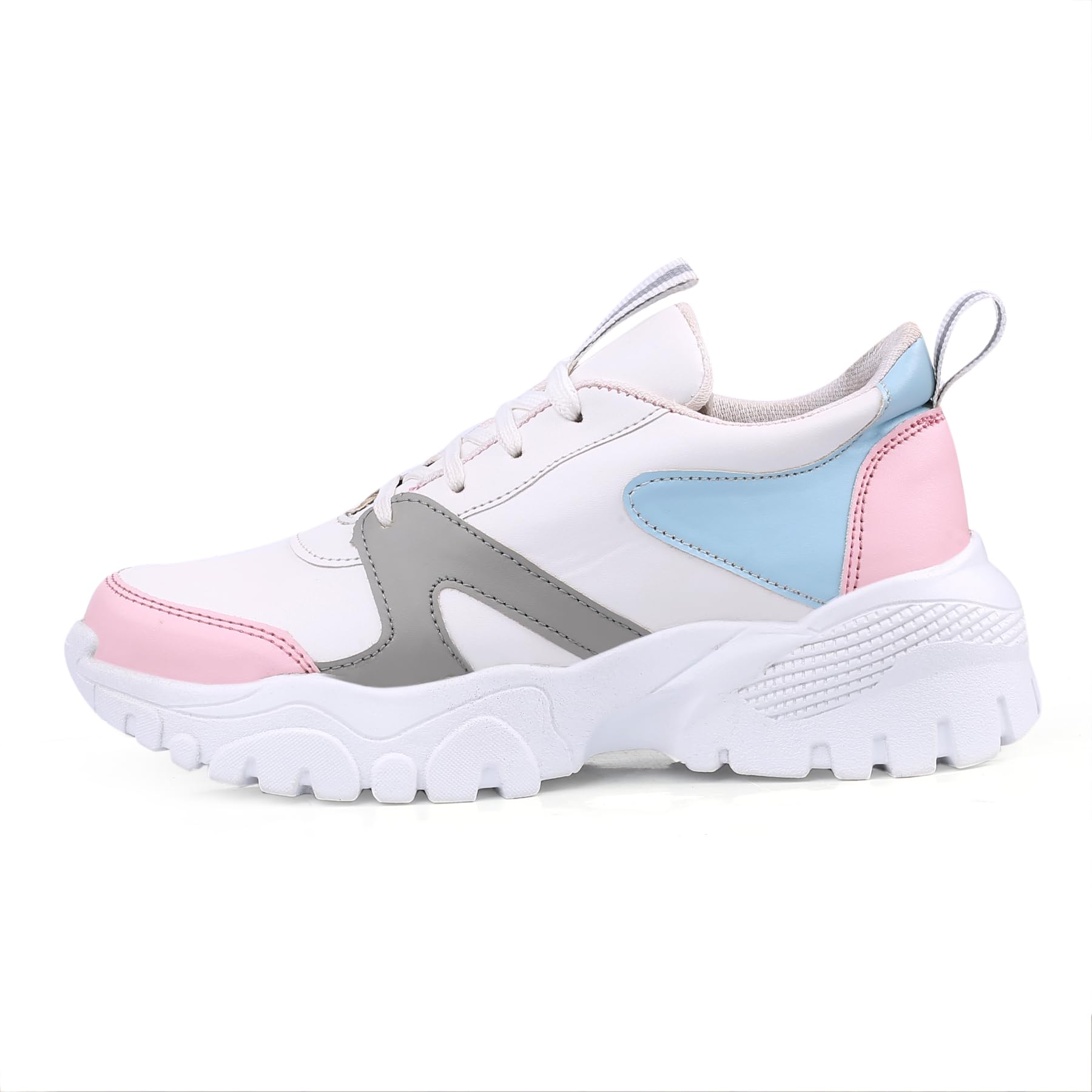 Shozie Womens Casual Sneaker Shoes | Mesh Casual Shoes, Shoes for Womens and Girls | White Grey Pink | Size- 6 (B0CYWYFX3S) Amazon Price History, Amazon Price Tracker