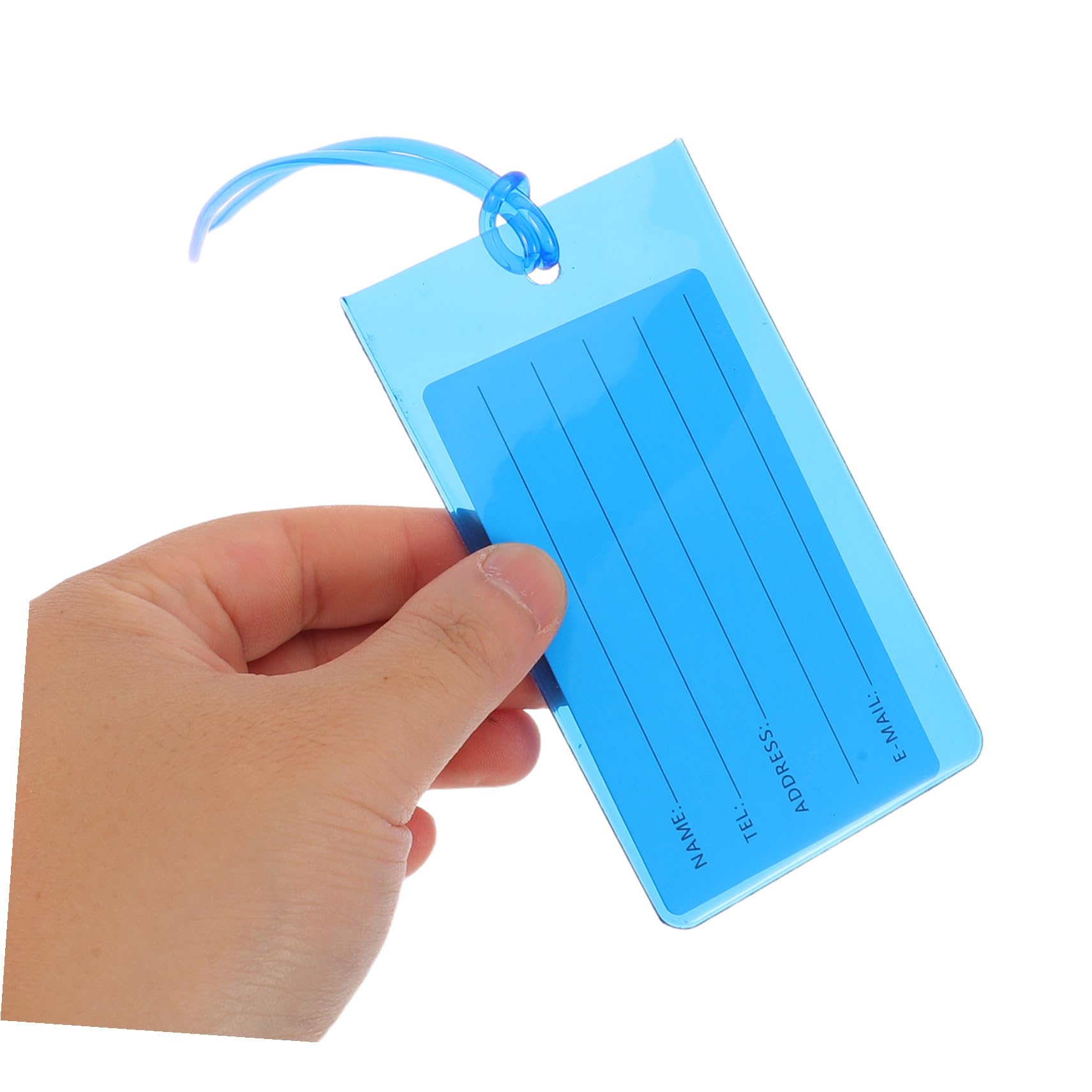 Etichette Valigie da Viaggio 30 Pezzi in Pvc per Identificazione Bagagli | Adatte a Terminal Crociera e Aeroporti, Inserto Carta Identificativa, Formato