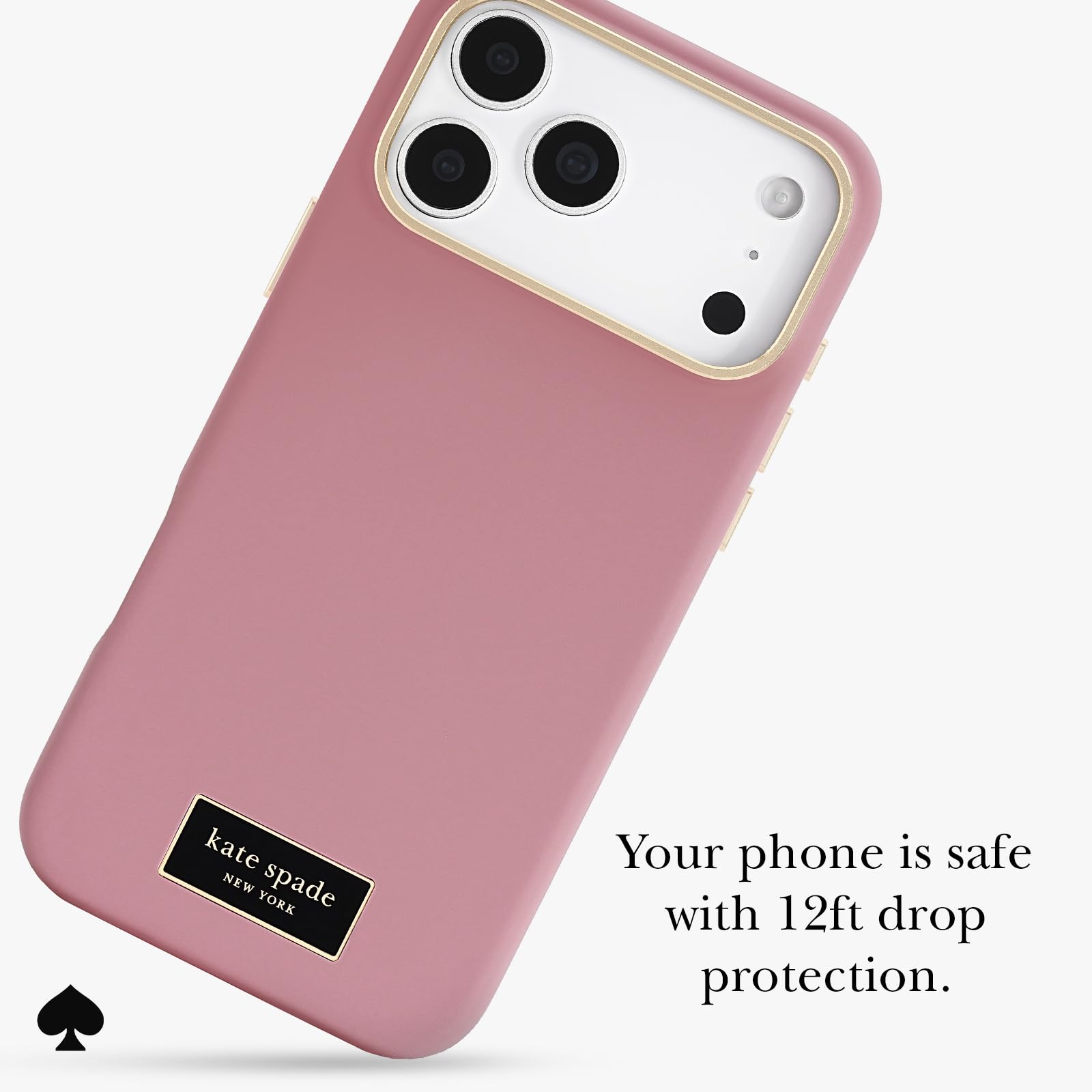 Kate Spade New York Etui na iPhone'a 17 Pro Max - kompatybilne z MagSafe - designerskie etui na telefon - Icon Dusk Rose