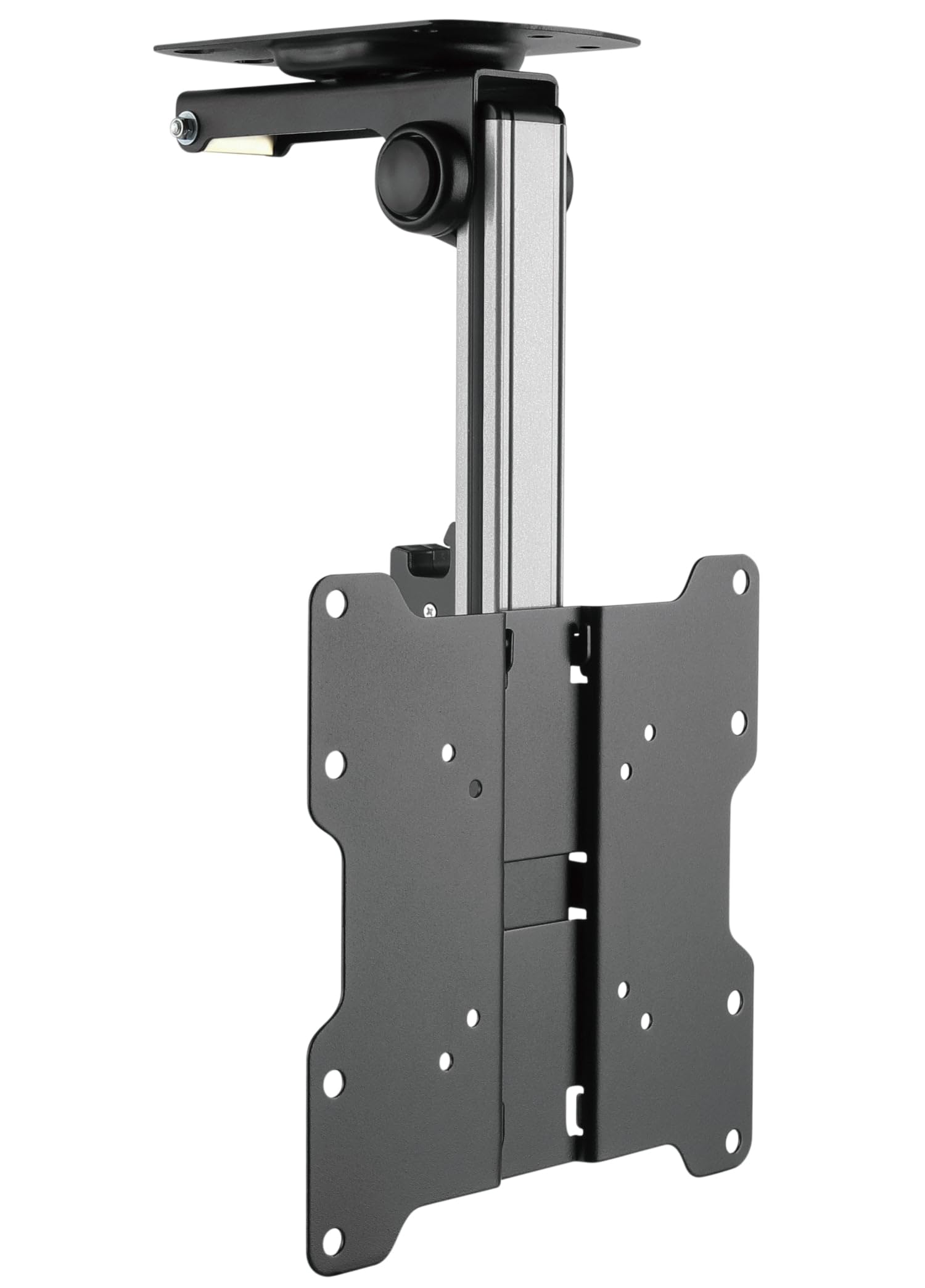 Techly 107142 Staffa TV da Soffitto Dritto e Inclinato per TV LED/​LCD 17"-​37" Nero Nero/​Argento