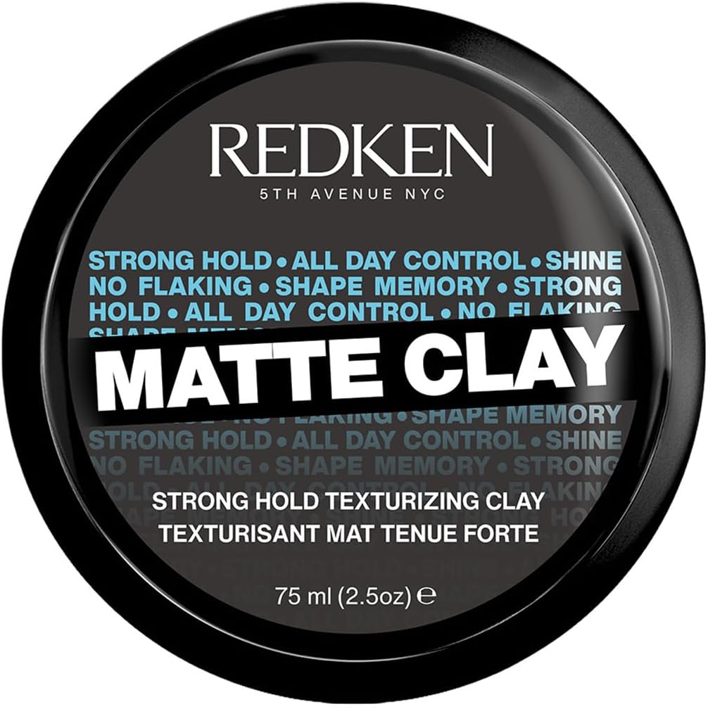 Matte Clay Strong Hold, 75 ml | For Texturizing Hair That Lasts All Day | Colour-Safe Formula with UV Filters | For All Hair Types | For Men and Women